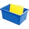 Storex Storage Bin, Plastic, Blue, 2 PK 61482U06C - alternate 4